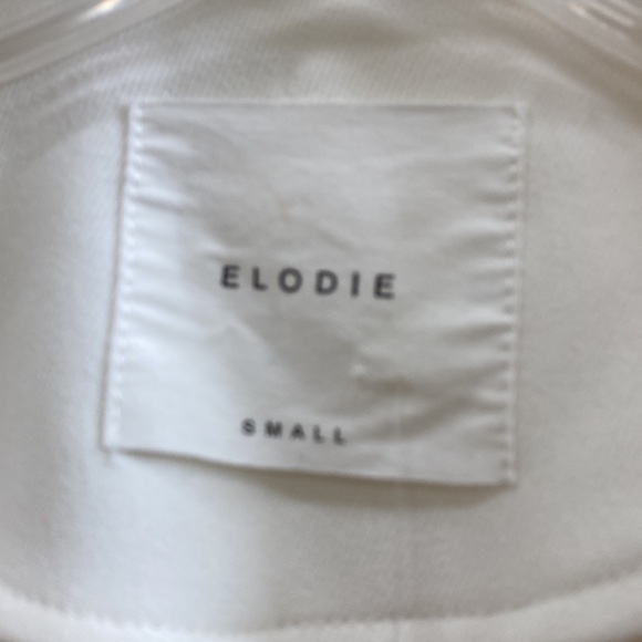 Elodie NWT women’s small white A-line button front jacket - Picture 2 of 4